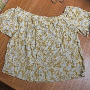 Rewind Floral Smock Size XS Yellow